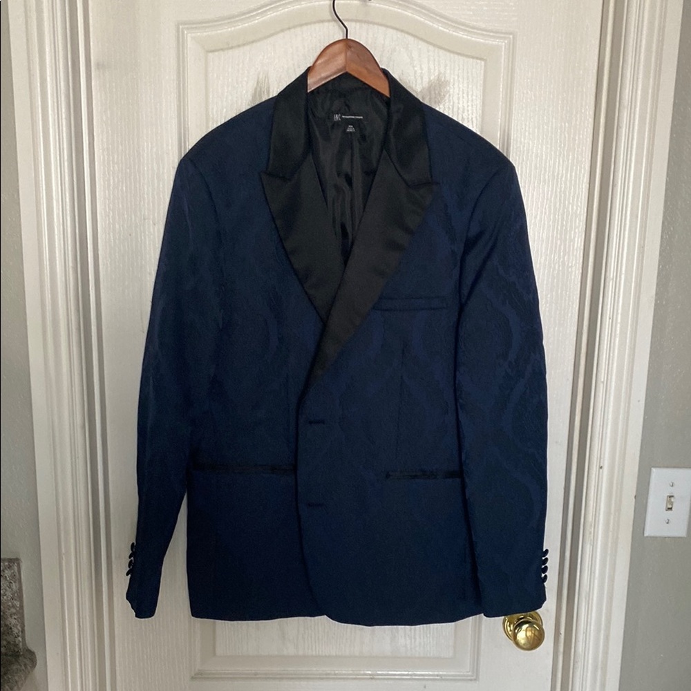 Men's Navy and Black Blazer